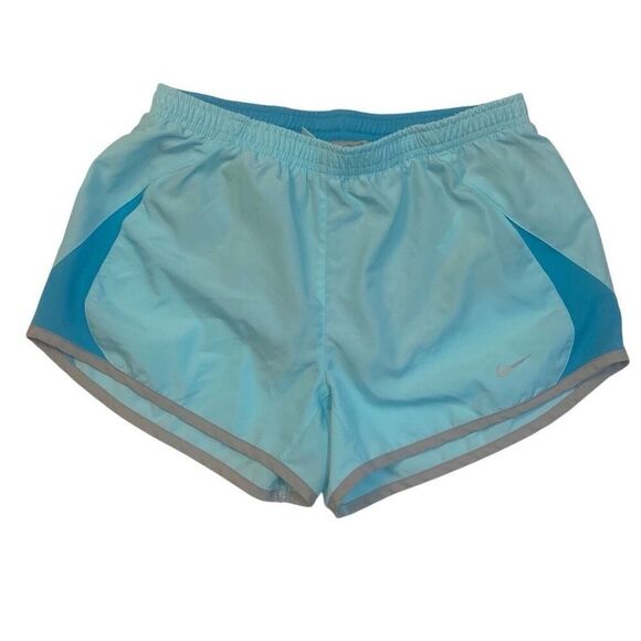 Nike Running Shorts Lightweight Light & Dark Turquoise Blue Lined Women Size XS - Picture 1 of 7
